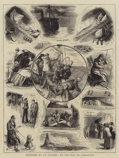 Sketches by an Officer on the Way to Gibraltar by William Ralston